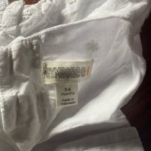 White baby dress Gymboree 3-6 months